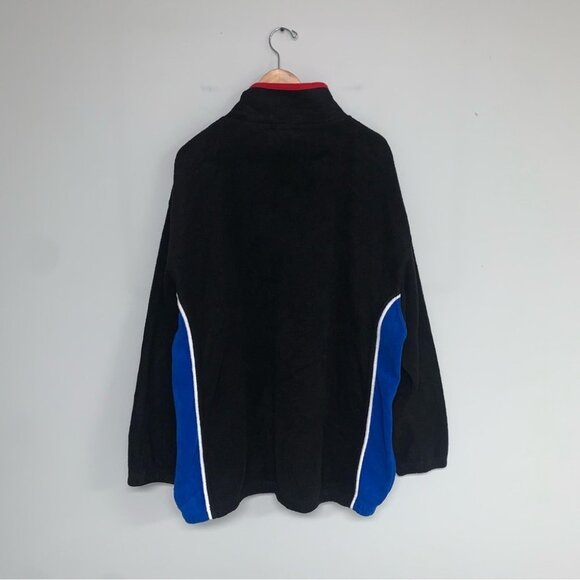 Fila Vintage 1/4 Zip Sweater Men’s Size Extra Large Black Blue Fleece Sweatshirt - Picture 6 of 10